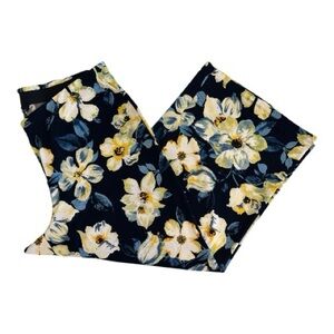 Jules & Leopold | Cropped Wide Leg Floral Pant | Size 1X